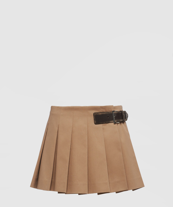 프라다 개버딘 미니스커트 P123UE