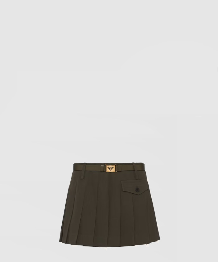 프라다 개버딘 짧은 스커트 P179XK