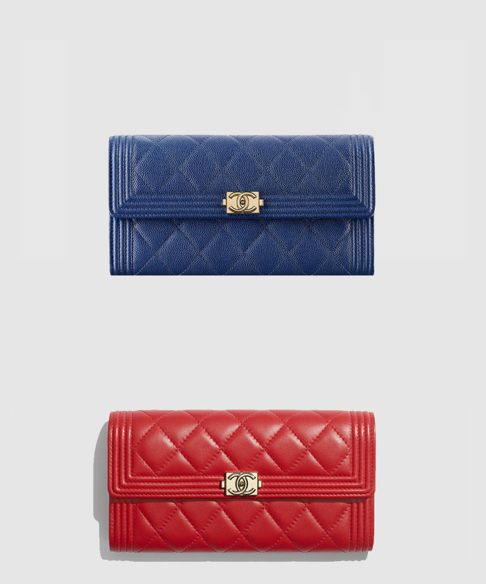 샤넬 보이 플랩 장지갑 인기색상 A80286