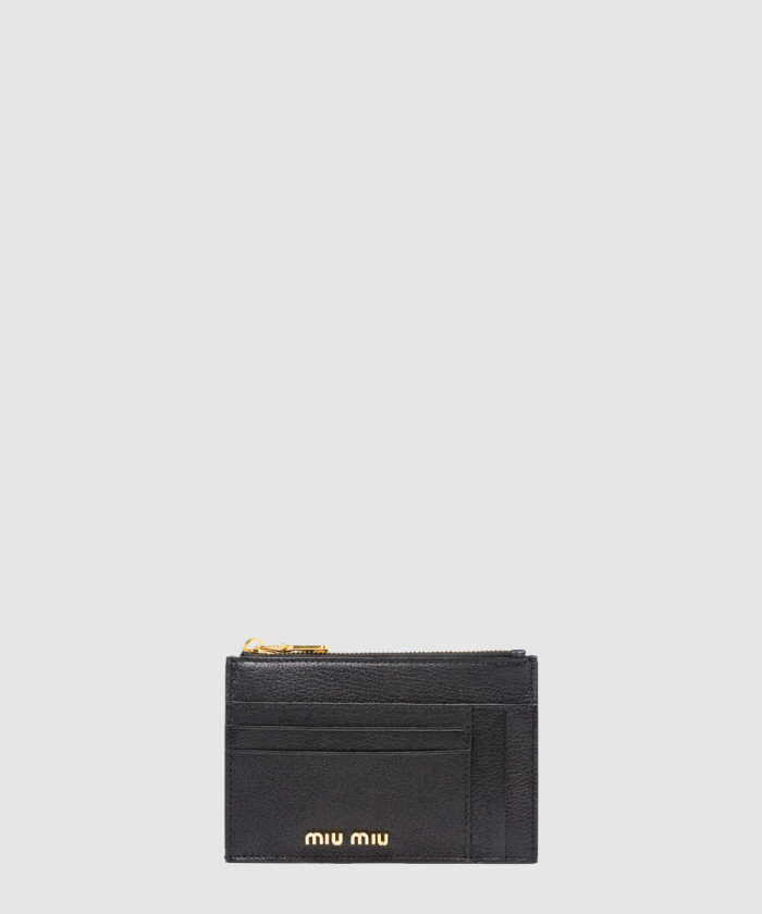 미우미우 마드라스 지퍼 카드지갑 5MC446