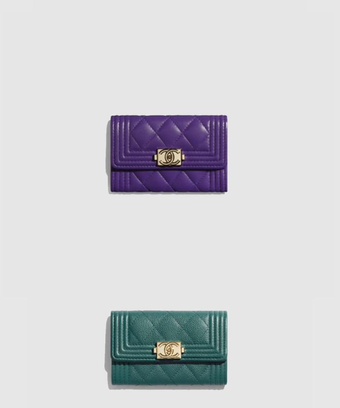 샤넬 보이 플랩 카드지갑 인기색상 A80603