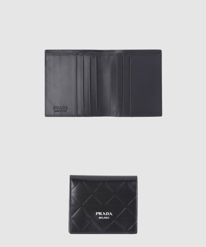 프라다 사피아노 및 가죽 지갑 2MO004