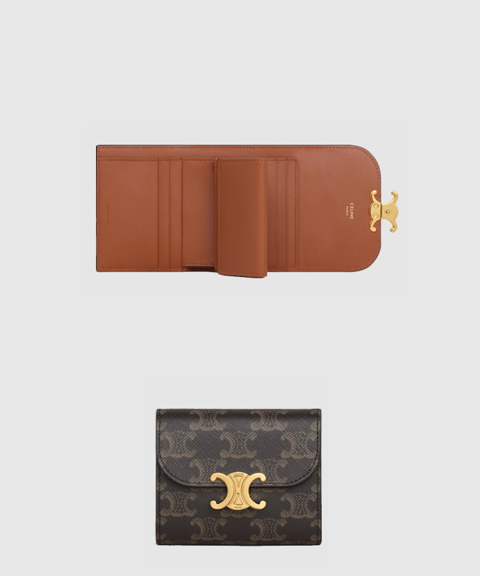 셀린느 트리오페 반지갑 10D782