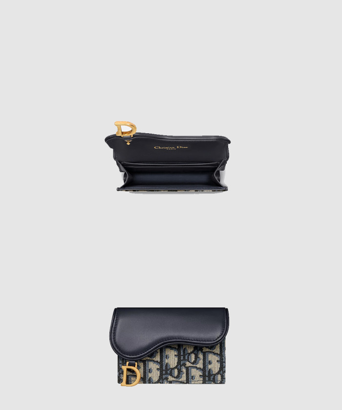 디올 Saddle Bloom 카드 지갑 S5611