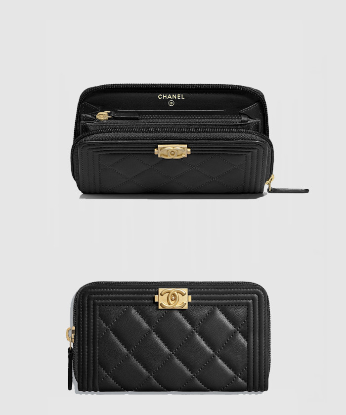 샤넬 장지퍼 지갑 A80566