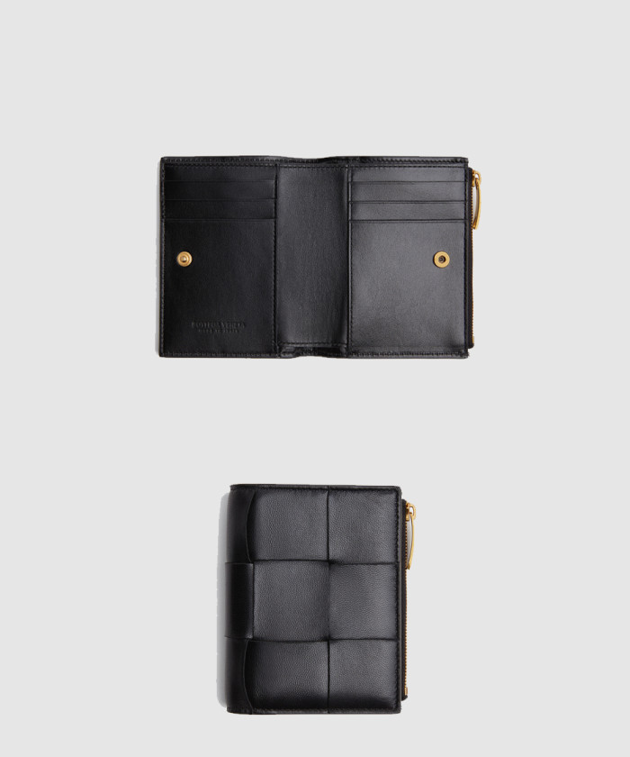 보테가베네타 폴더형 플랩 반지갑 651381