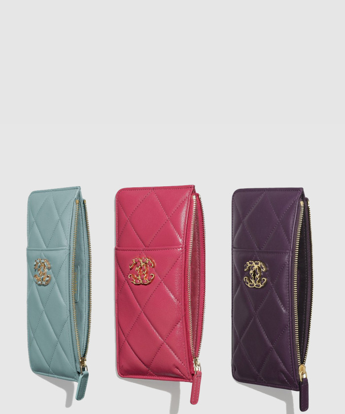 샤넬 19 폰 카드지갑 AP1182