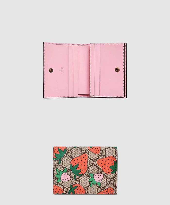구찌 딸기 반지갑 573839