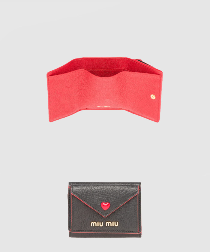 미우미우 마드라스 러브 반지갑 5MH020