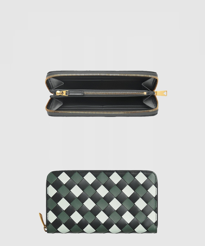 보테가베네타 인트레치아토 지퍼-어라운드 지갑 742332