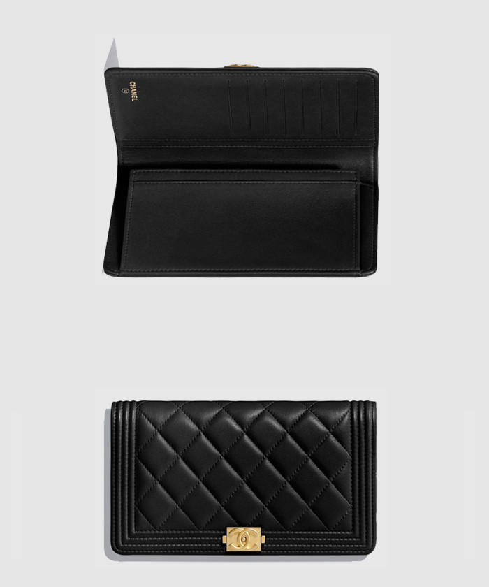 샤넬 보이 플랩 장지갑 A80285