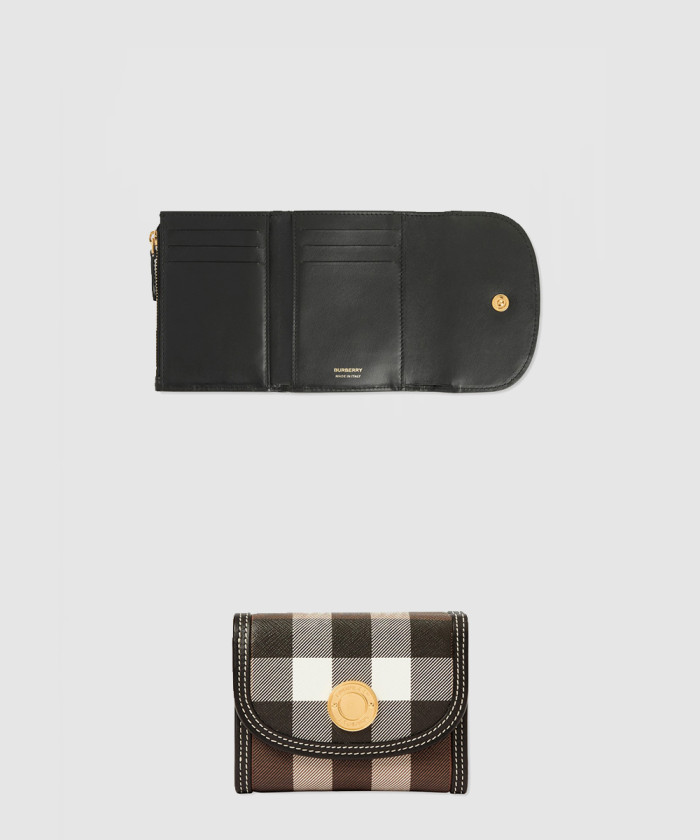 버버리 스몰 체크 폴딩 지갑 80623001