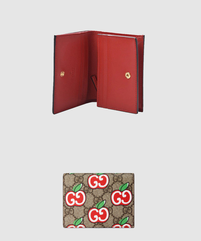 구찌 GG 슈프림 모노그램 애플카드 케이스 지갑 624641