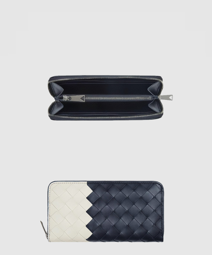 보테가베네타 인트레치아토 지퍼-어라운드 지갑 749427